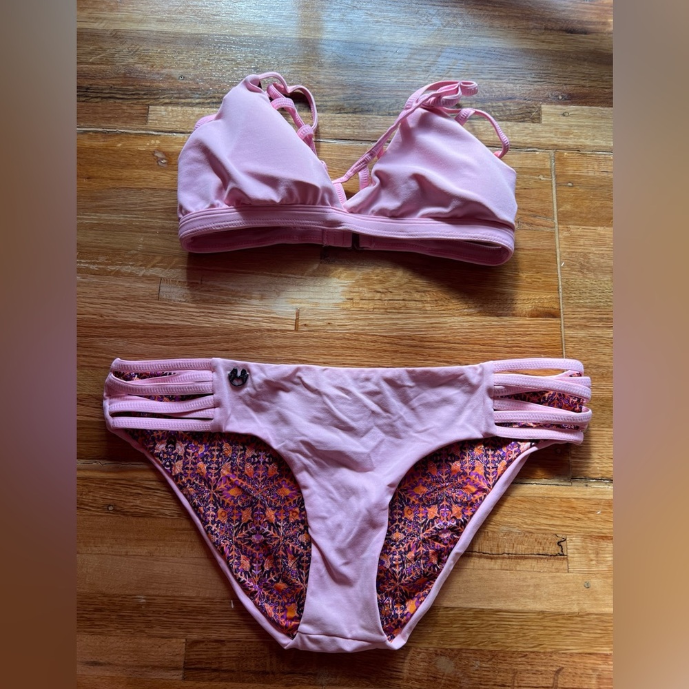 Maaji Pink Reversible Bikini Set